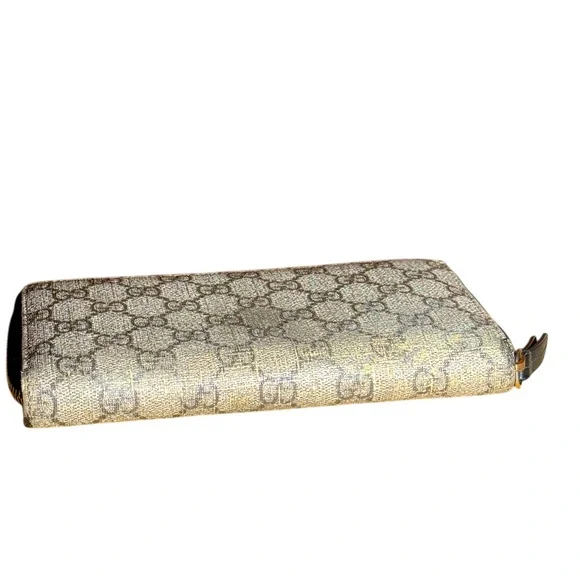 Gucci Supreme GG monogram compact wallet ram continental ziparound wallet NWOT - Picture 8 of 15